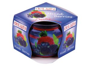 4059222253356 - Hs Candle - Duftkerzen Motiv im Glas lange Brenndauer und angenehmer Duft ( Mixed Berries ) - Beere