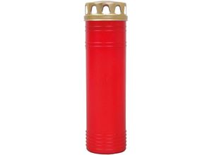 4059222254575 - Hs Candle - HScandle Grablicht ca 170h Brenndauer   7-Tage Brenner (Rot) - Rot