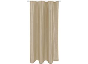 4059222257590 - Bestlivings - Gardine Blickdicht mit Kräuselband ( Taupe hell ) in 140x145cm ( Breite x Höhe ) - Braun