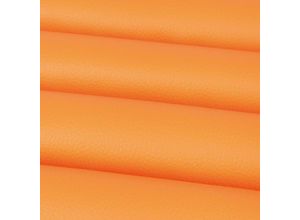 4059222274238 - Bestlivings - Kunstleder in Orange als laufende Meterware Bezugs Polsterstoff viele Farben in Lederoptik zum Nähen und Beziehen 145cm Breite - Orange