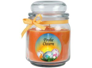 4059222276393 - Hs Candle - Duftkerze als Ostergeschenk ( Honigmelone-Duft ) Design Ostereier - Kerze als Osterdeko - 300g Wachs mit ca 70 Stunden Brenndauer