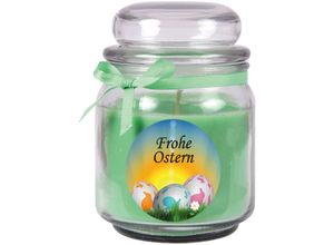 4059222276416 - Hs Candle - Duftkerze als Ostergeschenk ( Coconut Limes-Duft ) Design Ostereier - Kerze als Osterdeko - 300g Wachs mit ca 70 Stunden Brenndauer