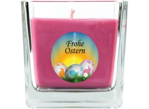 4059222276577 - Hs Candle - Duftkerze als Ostergeschenk ( Lavendel-Duft ) Design Ostereier - Kerze als Osterdeko - 190g Wachs mit ca 50 Stunden Brenndauer - Lila