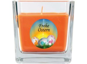 4059222276591 - Hs Candle - Duftkerze als Ostergeschenk ( Honigmelone-Duft ) Design Ostereier - Kerze als Osterdeko - 190g Wachs mit ca 50 Stunden Brenndauer