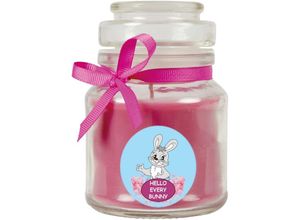 4059222277260 - Hs Candle - Duftkerze im Bonbonglas Comic Duft Lavendel ( Lila ) 120g - Brenndauer bis zu 30 Stunden Kerze aus Glas mit Duft - Lila