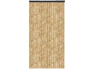 4059222341916 - Flauschvorhang in Sondergröße - Türvorhang Breite 100cm - Länge 275cm Beige - Beige