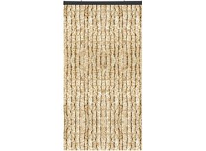 4059222342296 - Bestlivings - Flauschvorhang in Sondergröße - Türvorhang Breite 120cm - Länge 250cm Beige Meliert - Beige Meliert