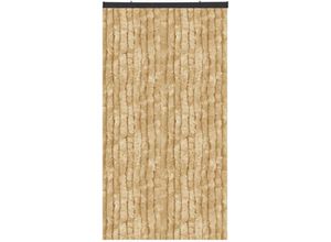 4059222342371 - Bestlivings - Flauschvorhang in Sondergröße - Türvorhang Breite 120cm - Länge 275cm Beige - Beige