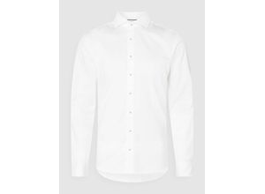 4059268877523 - ETERNA Businesshemd Slim Fit Langarm Haifisch-Kragen für Herren weiß 44