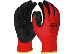 4059276010462 - Fitzner - pro fit Latex-Feinstrickhandschuh super – Größe 9 - 12 Paar Arbeitshandschuhe atmungsaktiv Rot Schwarz mit gerauter Beschichtung 4059276010462 - Fitzner - pro fit Latex-Feinstrickhandschuh super – Größe 9 - 12 Paar Arbeitshandschuhe atmungsaktiv Rot Schwarz mit gerauter Beschichtung