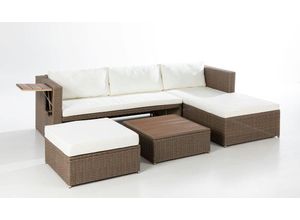 4059306101610 - HC Garten & Freizeit 3-tlg Lounge-Set mit Tisch und Auflagen