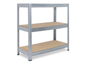 4059306105663 - shelfplaza® PRO 115x120x60cm Schwerlastregal in verzinkt mit 3 Böden