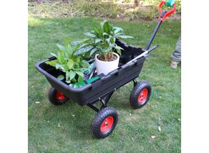 4059306108886 - GreenYard® Gartenwagen mit Kippfunktion Volumen 65lTragkraft 550kg Handwagen Bollerwagen