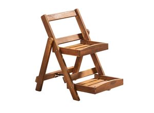 4059306109906 - HC Garten & Freizeit 2-stufiges Blumentreppe 545 x 40 x 565 cm aus Akazienholz