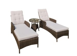 4059306112142 - HC Garten & Freizeit 3tlg Sonnenliegen-Set mit Tisch