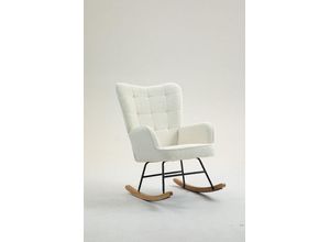 4059306116645 - Schaukelstuhl Schwingsessel Akzentstuhl bis 120 kg Polyester