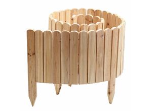 4059306117123 - Rollzaun aus Holz ca 203 x 30   45 x 17cm - Natur