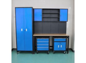 4059306118243 - Werkstattwagen Garagenschrank 6 tlg blau