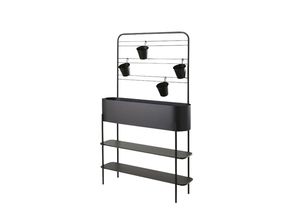 4059306122431 - Blumengestell ca 95 x 23 x 152 cm - Schwarz