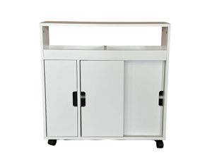 4059306128815 - Rollschrank mit Schubladen und Ablage ca 70 x 20 x 71 cm - Weiß