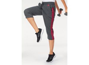 4059326719918 - Große Größen adidas Performance 3 4-Hose »ESSENTIALS 3 STRIPES 3 4 PANT« grau-koralle GrXXL