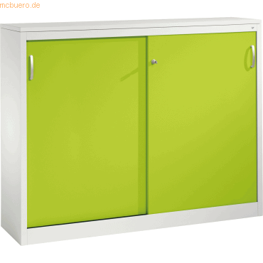 4059369441432 - C+P Sideboard mit Schiebetüren Acurado H1200xB1600xT400mm Korpus Lichtgrau Fronten Viridingrün Anzahl Fächer 4 4059369441432 - C+P Sideboard mit Schiebetüren Acurado H1200xB1600xT400mm Korpus Lichtgrau Fronten Viridingrün Anzahl Fächer 4