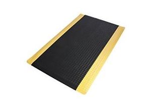 4059382011865 - etm Anti-Ermüdungsmatte Heavy-Duty TireTuff PVC Vinyl Schwarz Gelb 900 x 3050 mm