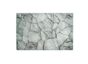 4059382014187 - Floordirekt - Design-Glas-Memoboard Rock 20 x 60 cm - Grau