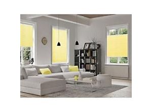 4059382014347 - Casa Pura Plissee Magic Polyester lackiertes Aluminium Gelb 1200 x 2000 mm