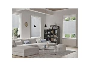 4059382014507 - Casa Pura Plissee Magic Polyester lackiertes Aluminium Hellgrau 1200 x 2000 mm