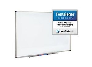 4059382024971 - office marshal Profi Whiteboard Magnetisch Lackierter Stahl Einseitig 45 (B) x 30 (H) cm