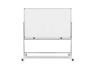 4059382029228 - Floordirekt - Whiteboard Stanford pro Emailliert Mobil & drehbar 100 x 150 cm - Weiß