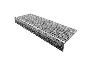 4059382097548 - Floordirekt Step Stufenmatte PES Glasgarn PVC Grau 250 x 730 mm