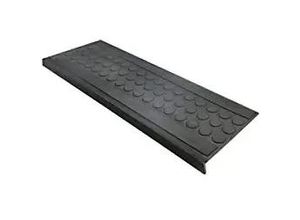 4059382098408 - Floordirekt Step Stufenmatte Coin Gummi Schwarz 250 x 750 mm