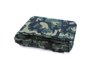 4059382154616 - Casa Pura - Abdeckplane Camouflage 100 g m² 4 x 6 m - Grün