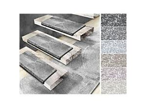 4059382291908 - Floordirekt Step Stufenmatte Sundae Polypropylen Silber 235 x 650 mm Rechteckig