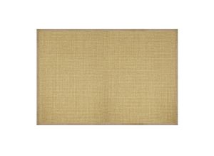 4059382338641 - Sisal-Teppich Amazonas Natur Mit farbiger Bordüre Für Wohnräume