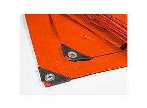 4059382389742 - Casa Pura Abdeckplane Multifunktional High Density Polyethylen-Gewebe Orange 3000 x 4000 mm