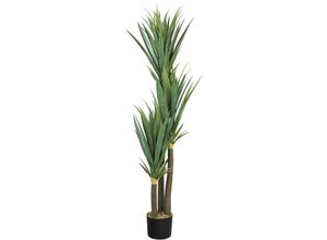 4059419134581 - Künstliche Yucca Palme Yuccapalme Palmlilie Pflanze Kunstpflanze Deko Kunstbaum Zimmerpflanze künstlich im Kunststofftopf Plastikpflanze 150 cm