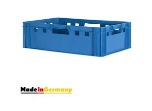 4059419146201 - 1 Stück E2 Fleischkiste Blau Kiste Eurobox Lebensmittelecht Metzgerkiste Box Aufbewahrungsbox Kunststoff Wanne Plastik Stapelbar Lagerkiste 60 x 40 4059419146201 - 1 Stück E2 Fleischkiste Blau Kiste Eurobox Lebensmittelecht Metzgerkiste Box Aufbewahrungsbox Kunststoff Wanne Plastik Stapelbar Lagerkiste 60 x 40