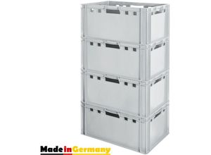 4059419146317 - Fleischkiste E3 Fleischkiste Grau Fleischerkiste Fleischkisten Kiste Fleischkiste Eurobox Lebensmittelecht 60 x 40 Metzgerkiste Auswahl Kingpower