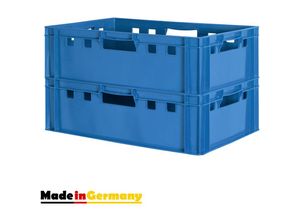 4059419146386 - Fleischkiste E2 Fleischkiste Blau Fleischerkiste Fleischkisten Kiste Fleischkiste Eurobox Lebensmittelecht 60 x 40 Metzgerkiste Auswahl Kingpower