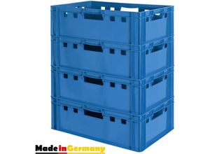 4059419146393 - Fleischkiste E2 Fleischkiste Blau Fleischerkiste Fleischkisten Kiste Fleischkiste Eurobox Lebensmittelecht 60 x 40 Metzgerkiste Auswahl Kingpower