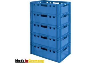 4059419146409 - Fleischkiste E2 Fleischkiste Blau Fleischerkiste Fleischkisten Kiste Fleischkiste Eurobox Lebensmittelecht 60 x 40 Metzgerkiste Auswahl Kingpower