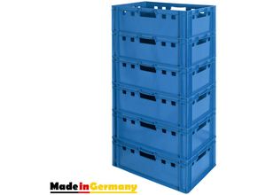 4059419146416 - Fleischkiste E2 Fleischkiste Blau Fleischerkiste Fleischkisten Kiste Fleischkiste Eurobox Lebensmittelecht 60 x 40 Metzgerkiste Auswahl Kingpower