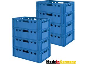 4059419146423 - Fleischkiste E2 Fleischkiste Blau Fleischerkiste Fleischkisten Kiste Fleischkiste Eurobox Lebensmittelecht 60 x 40 Metzgerkiste Auswahl Kingpower