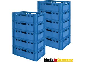 4059419146430 - Fleischkiste E2 Fleischkiste Blau Fleischerkiste Fleischkisten Kiste Fleischkiste Eurobox Lebensmittelecht 60 x 40 Metzgerkiste Auswahl Kingpower