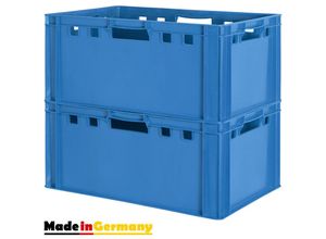 4059419146461 - Fleischkiste E3 Fleischkiste Fleischerkiste Fleischkisten Kiste Fleischkiste Eurobox Lebensmittelecht 60 x 40 Metzgerkiste Auswahl Blau Kingpower