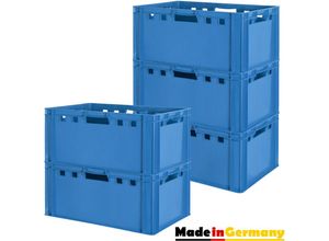 4059419146485 - Fleischkiste E3 Fleischkiste Fleischerkiste Fleischkisten Kiste Fleischkiste Eurobox Lebensmittelecht 60 x 40 Metzgerkiste Auswahl Blau Kingpower