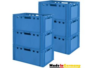 4059419146492 - Fleischkiste E3 Fleischkiste Fleischerkiste Fleischkisten Kiste Fleischkiste Eurobox Lebensmittelecht 60 x 40 Metzgerkiste Auswahl Blau Kingpower